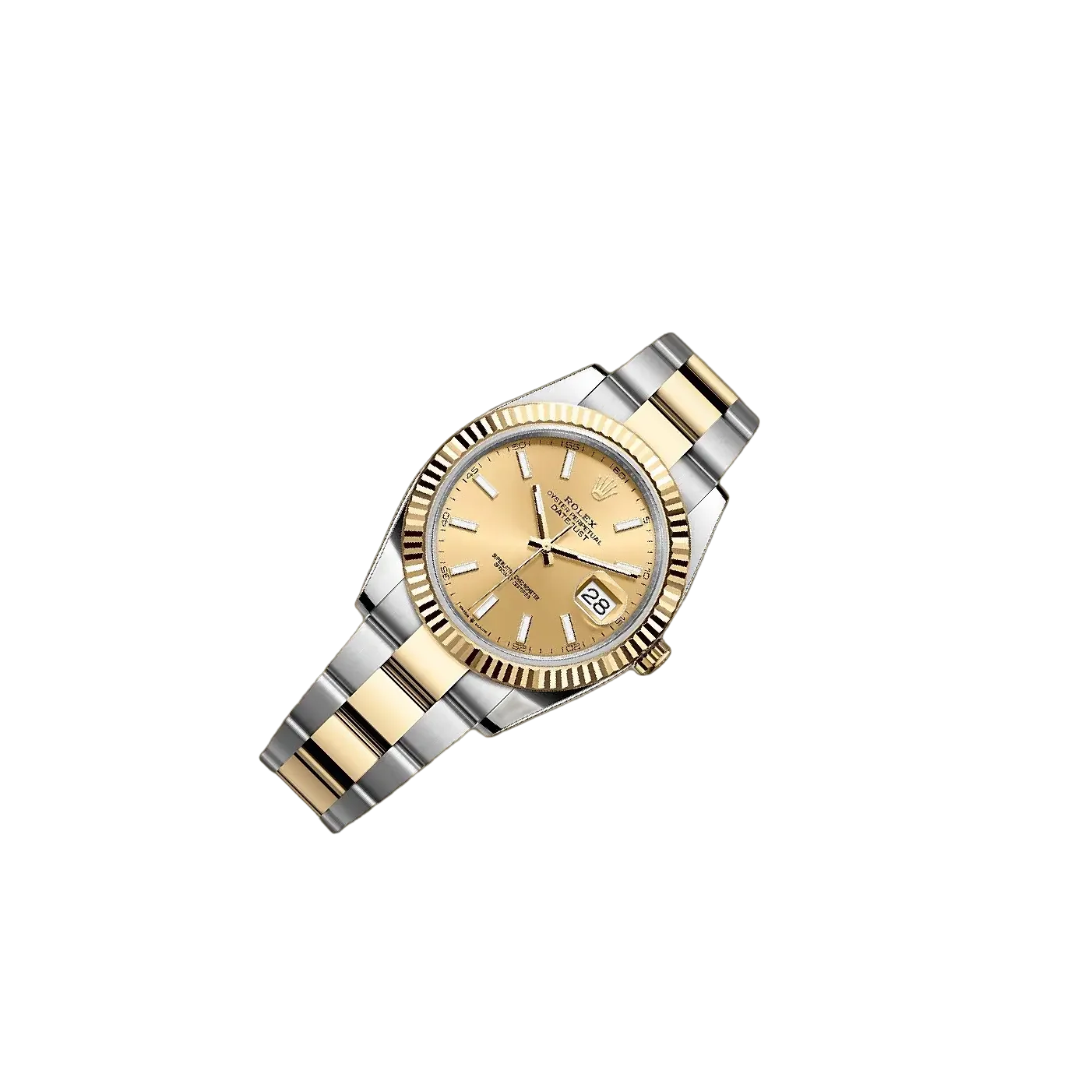 Datejust 41mm Champagne Dial Yellow Rolesor 126333-009