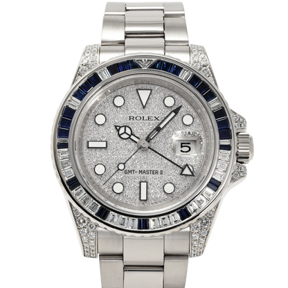 Oyster Perpetual GMT-Master II 40mm White Gold Blue Sapphire Bezel 116759SA