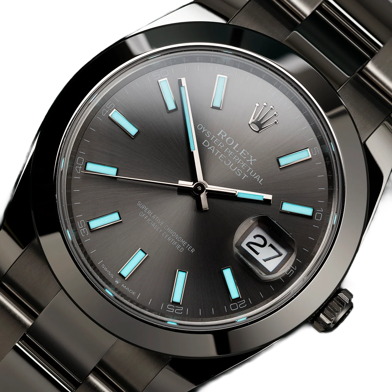 Datejust Oyster 41 mm Oystersteel Grey Dial 126300-0007