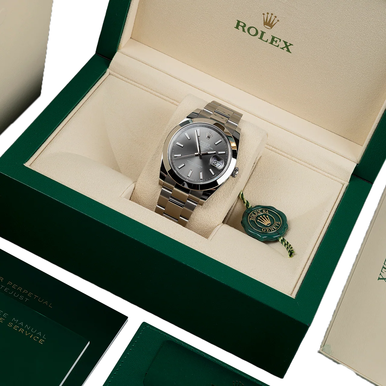 Datejust Oyster 41 mm Oystersteel Grey Dial 126300-0007