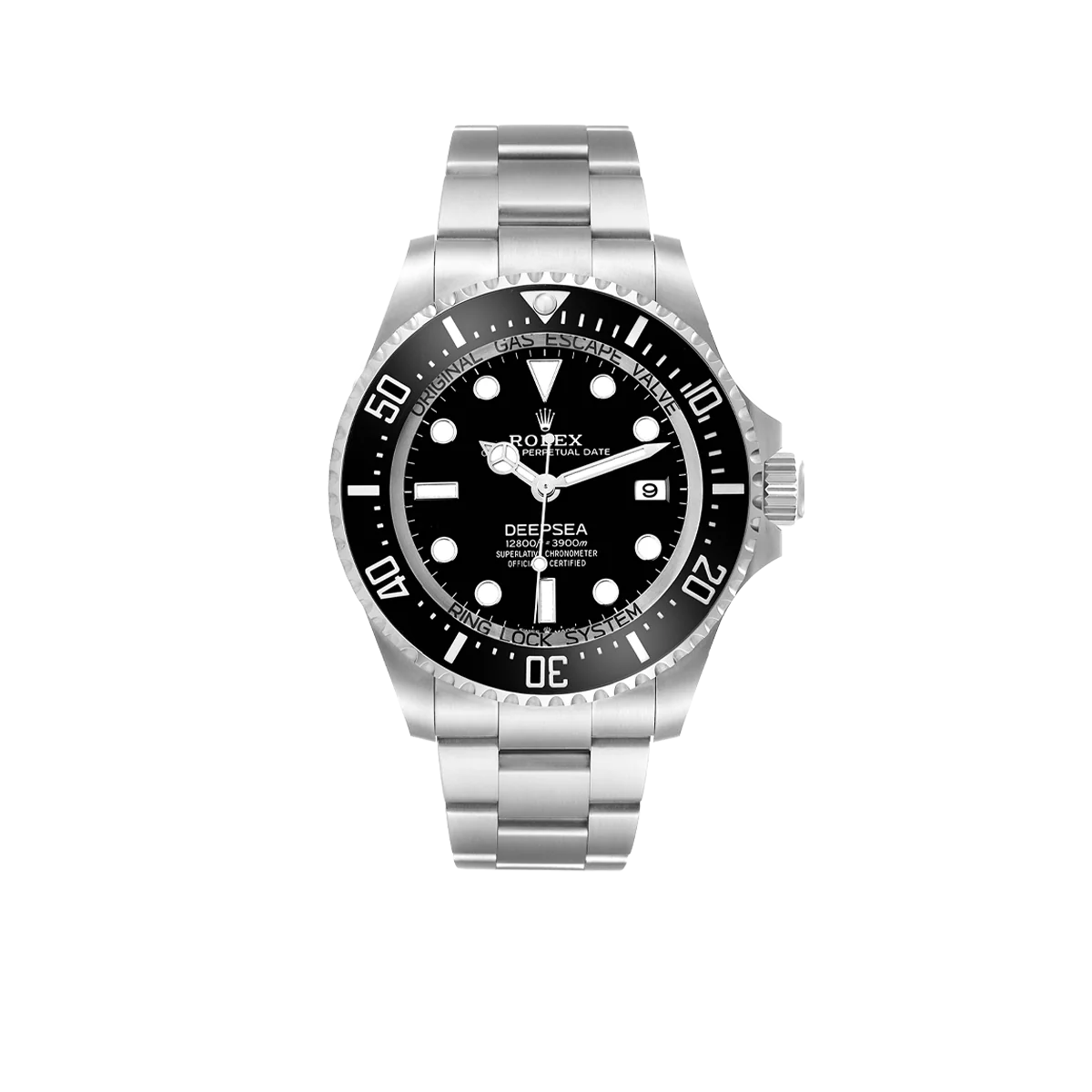Seadweller Deepsea Black Dial Steel Mens Watch 136660